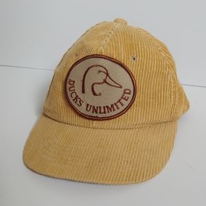 Ducks Unlimited Corduroy Hat Vintage Snapba